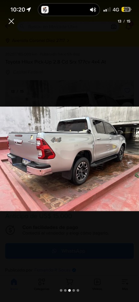 Toyota Hilux 2.8 Cd SRX 177 CV 4x4 At — foto 6